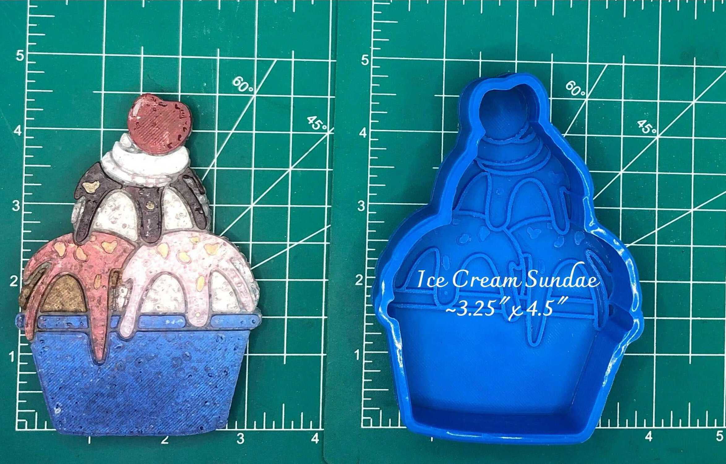 Ice Cream Sundae Silicone Freshie Mold