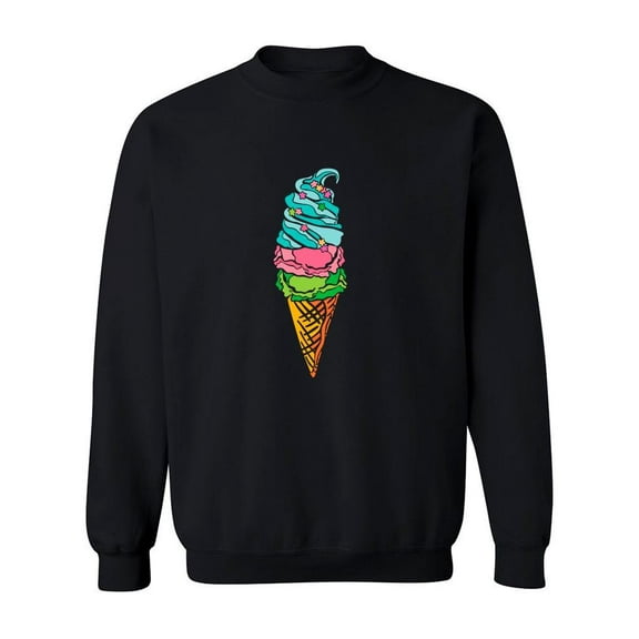 Ice Cream  Sweatshirt Men -Image by Shutterstock, Male Small