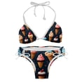 thumbnail image 1 of Ice Cream Swimsuit Women Bikini Set Two-Pack Detachable Sponge Adjustable Strap for Swimming Suits Beachwear, 1 of 6