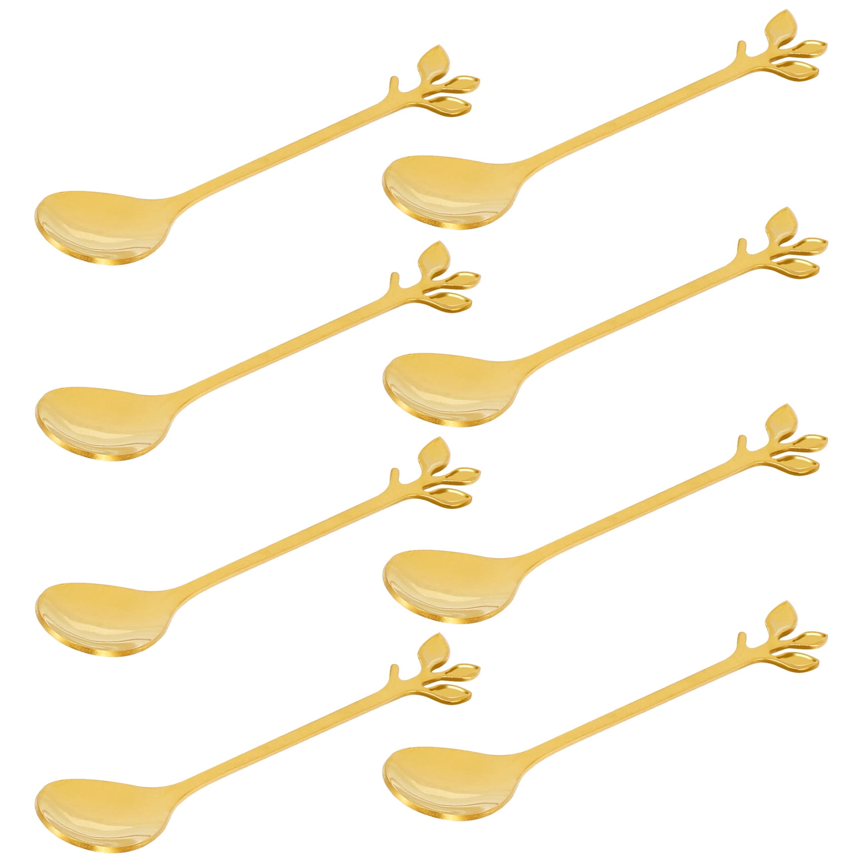 Ice-Cream Tea Stirring Spoons Retro Dessert Demitasse Espresso Cutlery Kitchen Tableware 1 Set of 8 Pieces