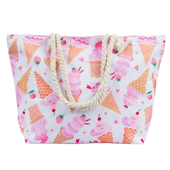 Ice Cream Tote Bag, Beach Tote