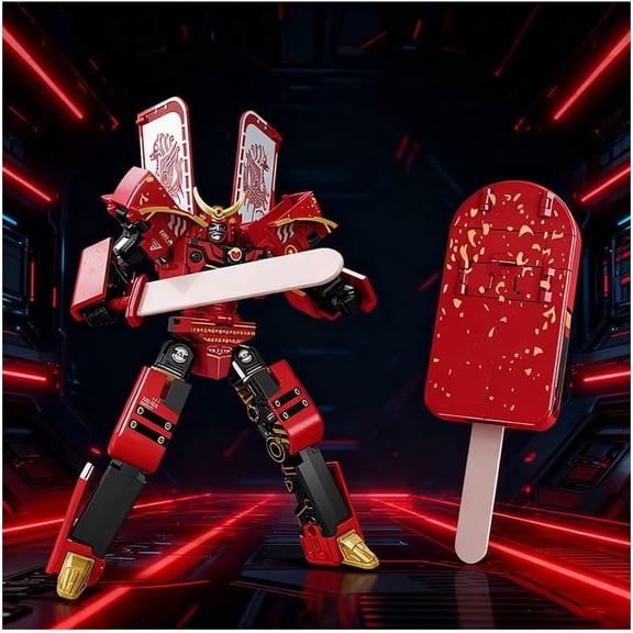 Ice Cream Transforming Robot Toy – 2-in-1 Popsicle to Action Figure, DIY Creative Transformation, Interactive Fun for All Ages, Ideal Party Favors & Unique Gift