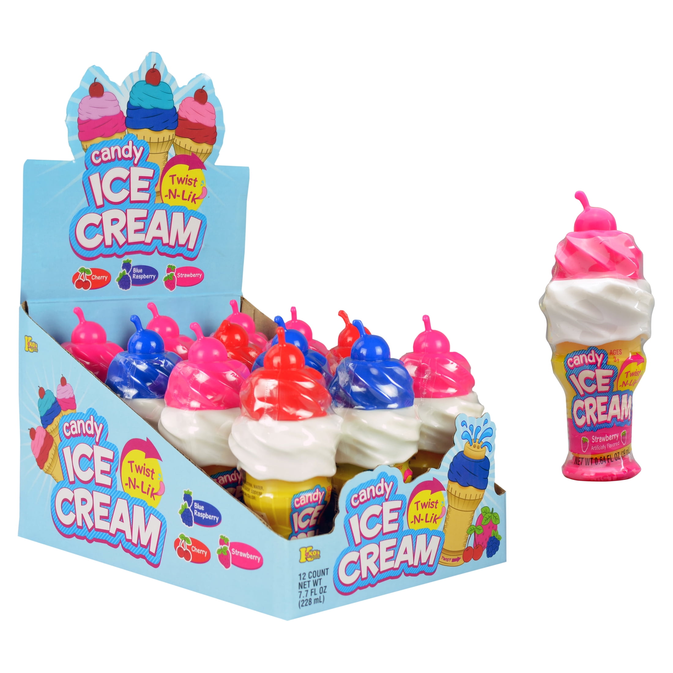 Twist-N-Lik Ice Cream Cone Shaped Candy Treat - Walmart.com