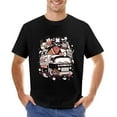 thumbnail image 1 of Ice Cream Van Vintage T-shirt Mens Cotton Classic Crewneck Short Sleeve Tees Unisex Black XL, 1 of 2