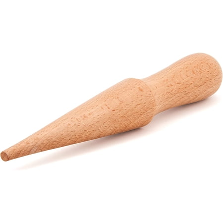 Ice Cream Waffle Cone Roller – 8.6 Inch Strong & Smooth krumkake cone roller - Wooden Pizzelle Cone Mold – Non-Slip Handle Waffle Cone Shaper Tool
