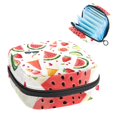 thumbnail image 1 of Ice Cream Watermelon Sunglasses Sun Summer Pattern Sanitary Napkin Storage Bag, Zipper Menstrual Cup Pouch Feminine Menstruation First Period Pads Holder for Girls Women Ladies, 1 of 6