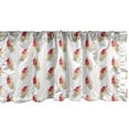 thumbnail image 1 of Ice Cream Window Valance Pack of 2, Summer Dessert Doodle Delicious Flavored Waffle Cones Creamy Tasty Image, Rod Pocket Curtain Valances for Kitchen Bedroom, 54" X 18", Multicolor, by Ambesonne, 1 of 4