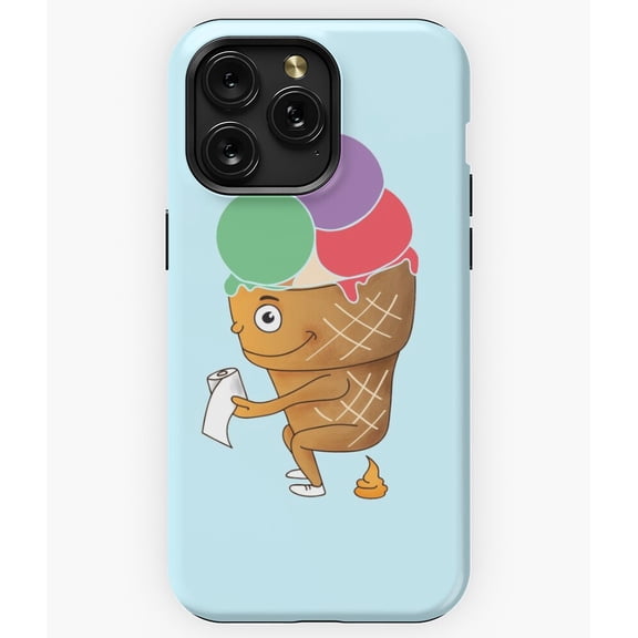 Ice Cream in Toilet Funny Weird Art G3237 Phone Case for iPhone17 16 15 14 13 12 11 Pro Max