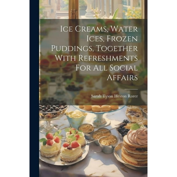 Ice Creams, Water Ices, Frozen Puddings, Together With Refreshments For All Social Affairs (Paperback)