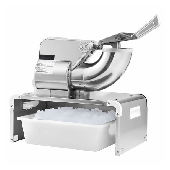 Ice Crusher Machine, 661lbs/Hour Electric Snow Cone Maker - Stainless Steel Shaved Ice Machine for Margaritas, Home & Commercial Use