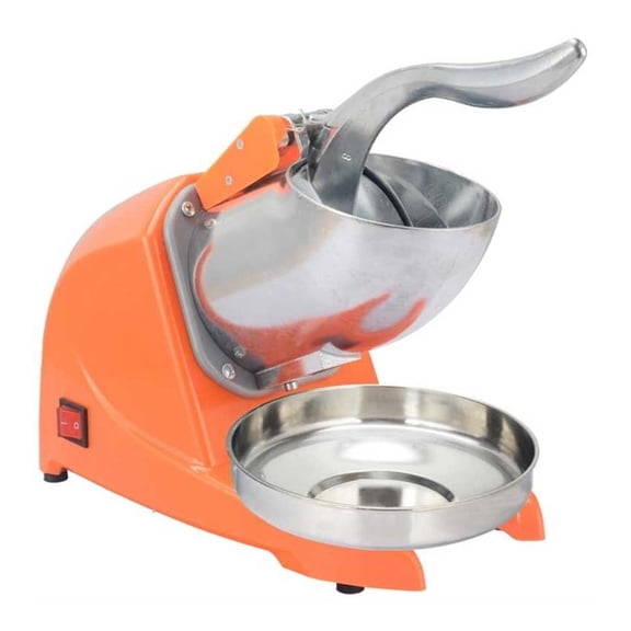Ice Crusher Multifunctional Electric Automatic Ice Crusher Snow Cone Maker Shaved Ice Machine Double Blade ,Easy to Use