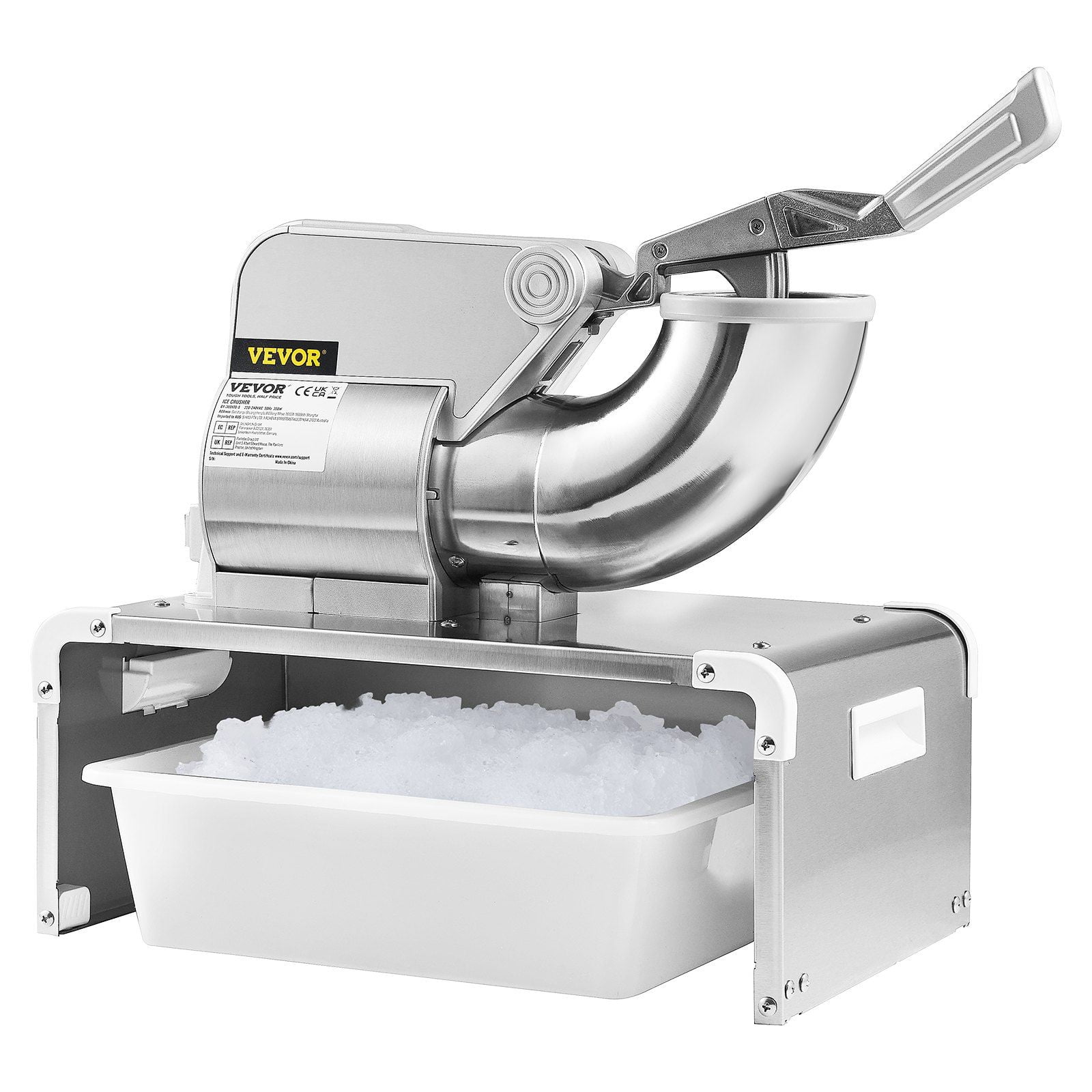 Ice Crushers Machine, 661lbs Per Hour Electric Snow Cone Maker with 4 ...