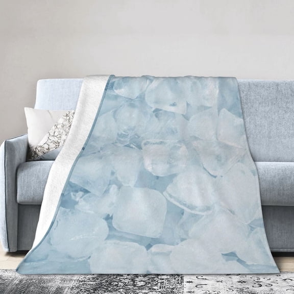 Ice Cube Blanket Soft Blankets Cozy Throw Blankets For Couch Bed Living Room Decoration 40"X30"