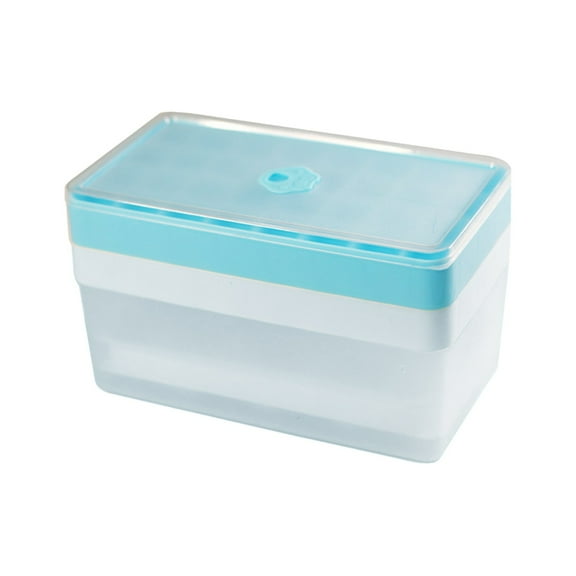 Ice Cube Box - Large Capacity, Quick-Freezing, PP Material - for Household Ice Storage & Flavored Ice Cubes