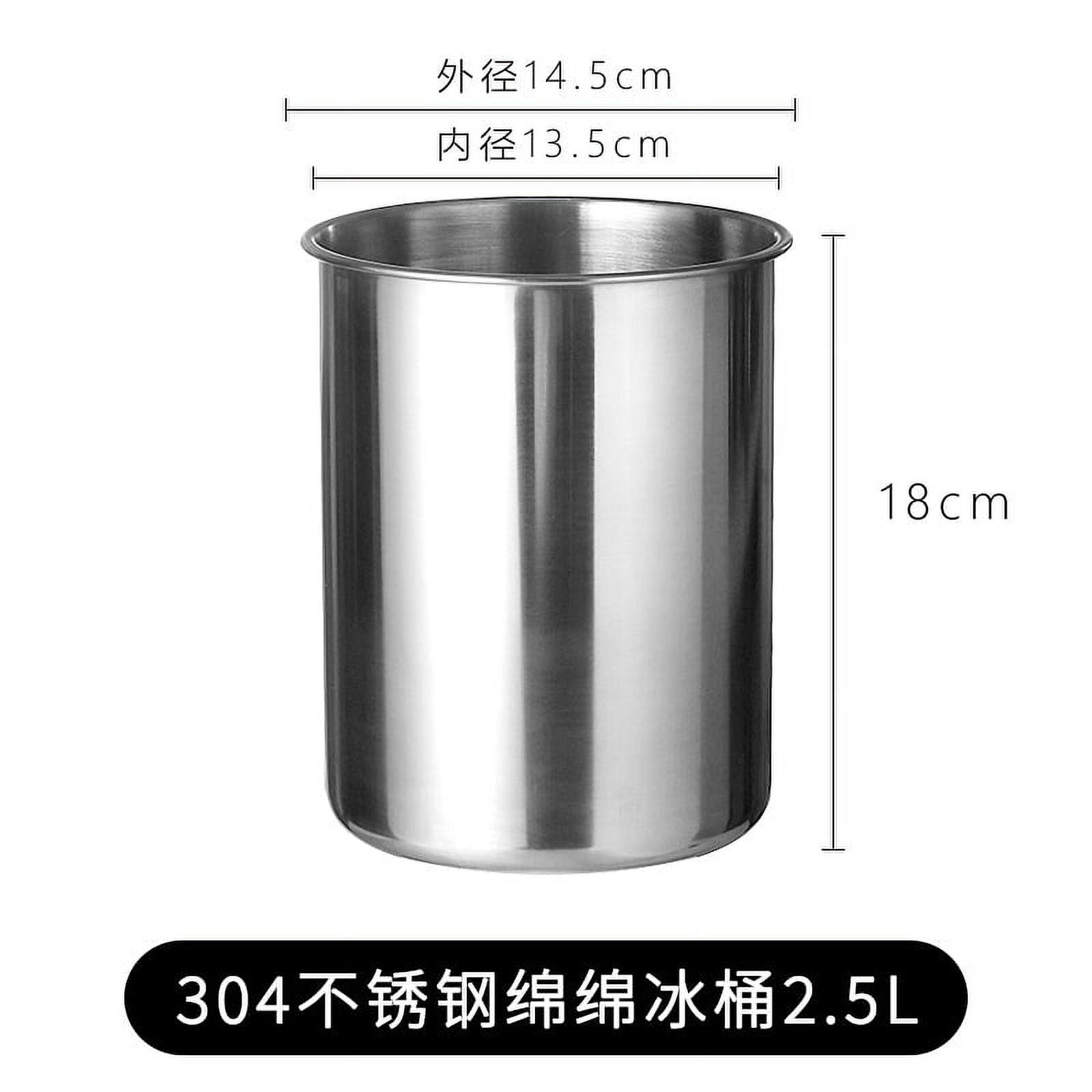 Ice Cube Bucket Stainless Steel Drinks Cooling Bucket Metal Ice Cube
