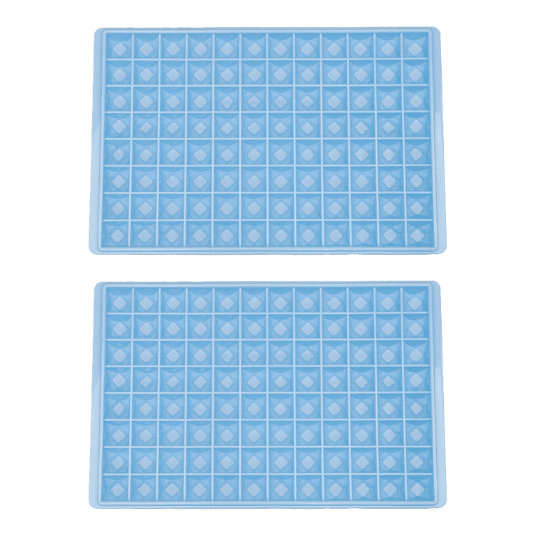 Ice Cube Jello Candy Chocolate Making Silicone Mold Soap Supplies - blue 