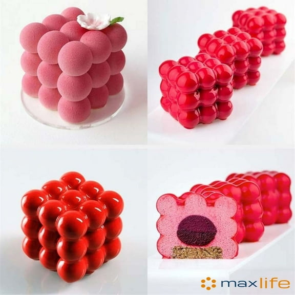 Ice Cube Maker 3D Mold Magic Cube. Bar Party Silicone Trays Fun Shapes Molds, Silicone Mold for ice, chocolate cakes designs X Large size - New