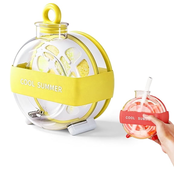Ice Cube Maker Bottle, 2-in-1 Ice Cube Bottle with Straw, Easy Press Ice Tray Water Bottle, Leak Proof Lid, Vertical Ice Maker for Freezer, Travel, Gym & Home Use.