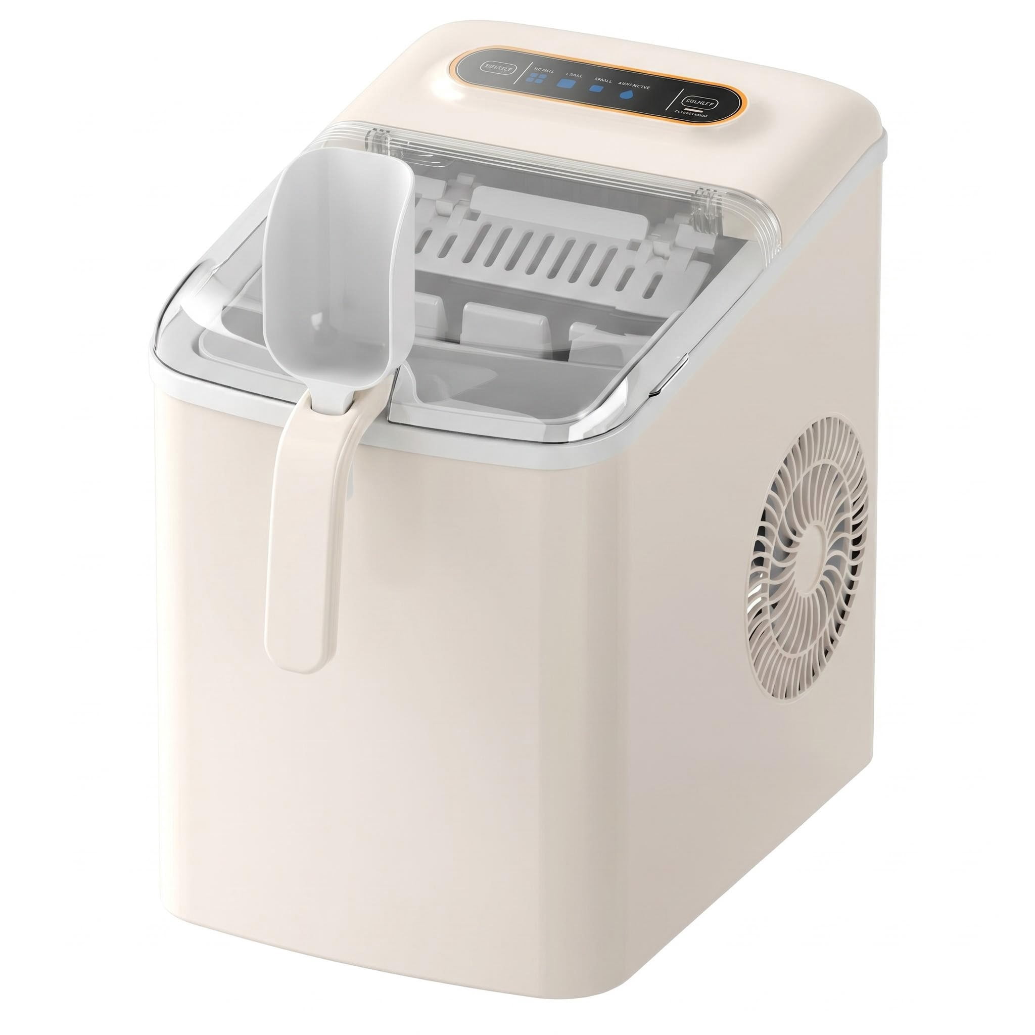 Ice Cube Maker Machine Countertop, 33Lbs/24H 9 Pcs Ice Cubes in 13 Mins, Self-Cleaning Portable Ice Maker for Home Kitchen,Bar