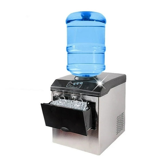 Ice Cube Making Machine Electric Bullet Ice Maker Machine Desktop Barreled Water Inflow