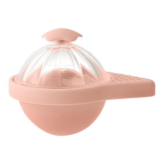 Ice Cube Mold Ball Boxes with Lid, Diameter Large Sphere Ice Maker for Whiskey Cocktail Or Sparkling Water Pink