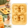 thumbnail image 1 of Ice Cube Mold,Cute 3D Silicone Tray Reusable Animal Shape Silicone Large Tray With Lid For Ice Iced Coffee( Dance Lio), 1 of 9