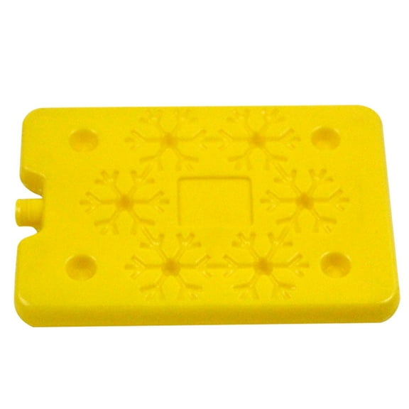 Hecteas Ice Cube Mold - Kitchen Ice Grid - Conditioning Fan Ice Box 200Ml Ice Brick Ice Board Ice Pack Reusable Ice Box(Ice Crystal Box *1 - Yellow)