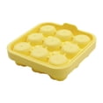thumbnail image 1 of Ice Cube Mold with Lid, Silicone Rose Ice Cube Tray for Freezer, Easy Release Ice Trays Maker, Make 9 Ice Ball Maker Mold Flower Ice Tray Mold for ,Yellow, 1 of 8