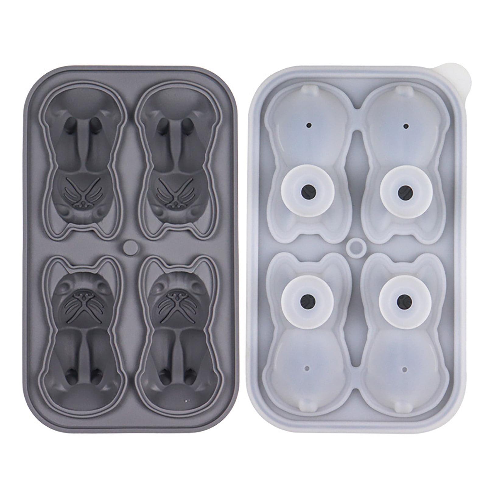 Ice Cube Molds 40 Oz Cheese Ice Trays with Lids Custom Ice Cube Molds