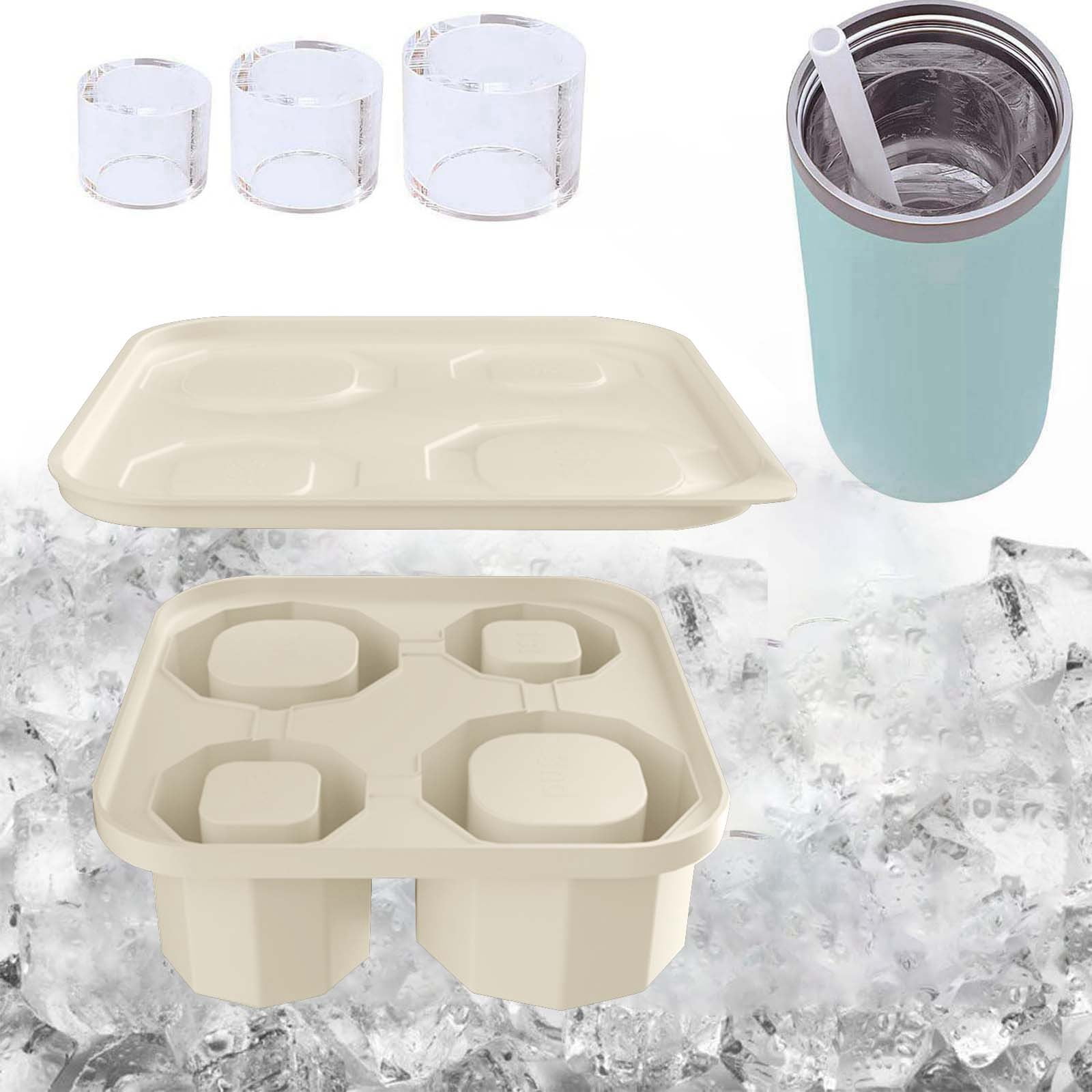 Ice Cube Molds Silicone Cute Reusable Plastic Ice Cubes OldFashioned