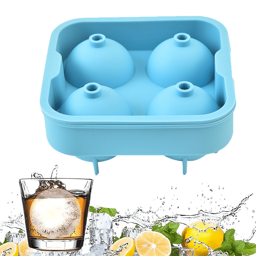 Ice Ball Maker Silicone Ice Cube Mold Kitchen DIY Ice Football Basketball  Shape Jelly Making Mould For Cocktail Whiskey Drink - AliExpress