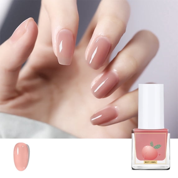 Nail Polish, #11 Sheer Lotus Pink - Water-Based Peelable Nail Polish, No Lamp Needed Quick Dry Transparent Shade 8Ml, Nail Polish Easter Mother'S Day Nail Care Makeup Organizers