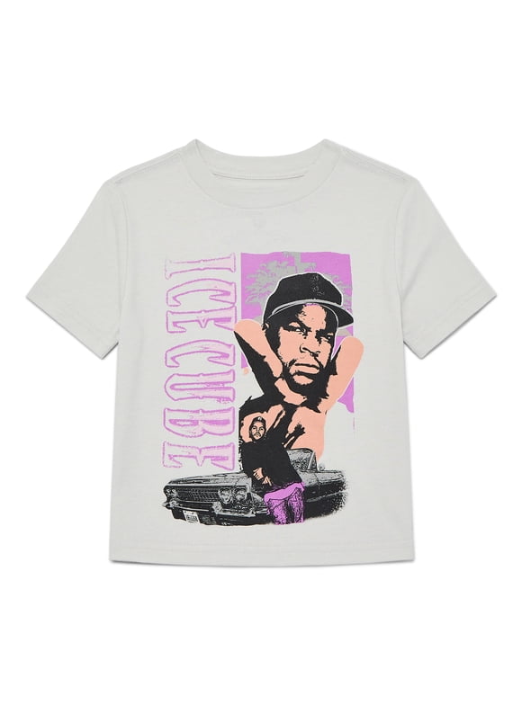 Ice Cube Peace Tour Toddler Graphic Tee with Short Sleeves, Sizes 12M-5T