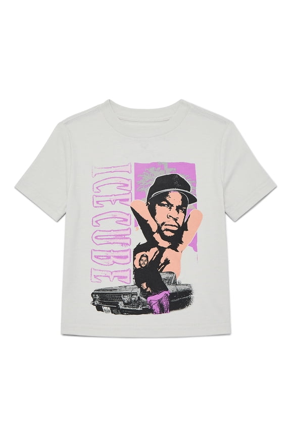 Ice Cube Peace Tour Toddler Graphic Tee with Short Sleeves, Sizes 12M-5T