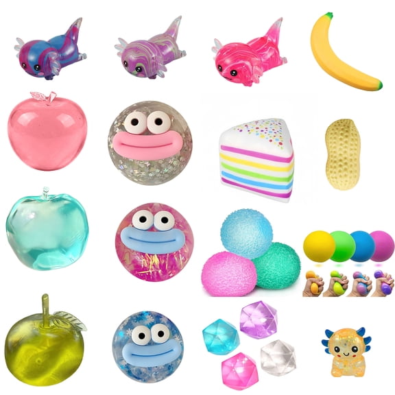 Ice Cube Squishy, 3Pcs, Random Color