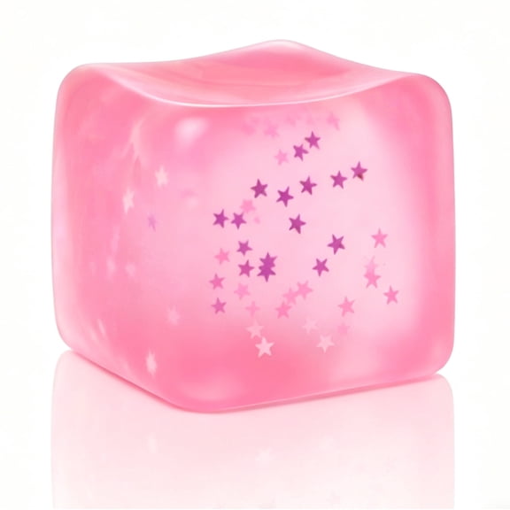 Ice Cube Squishy Toy , Slow-Rebound Slow Rise Squishy, Super Soft & Solid Squish Nice Square Shape Anxiety Sensory Fidget Toy, Durable with Storage Box, Gift-Ready for Children & Adults