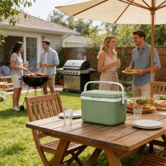 Ice Cube Storage Bin with Lid for Freezer, Large Capacity Plastic Ice Box Container, Stackable Ice Holder for Kitchen Drinks and Parties