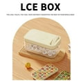 thumbnail image 1 of Storage Box with Tray Press Release 26-Cube Capacity BPA-Free Freezer Container Visible Design Easy Grip Handle, 1 of 8