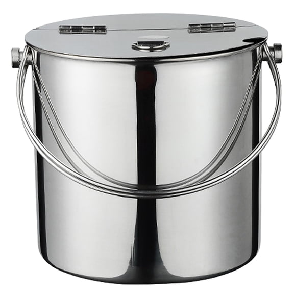 Ice Cube Storage Bucket Bar Supply Stainless Steel Milk Can Cubes Multifunction