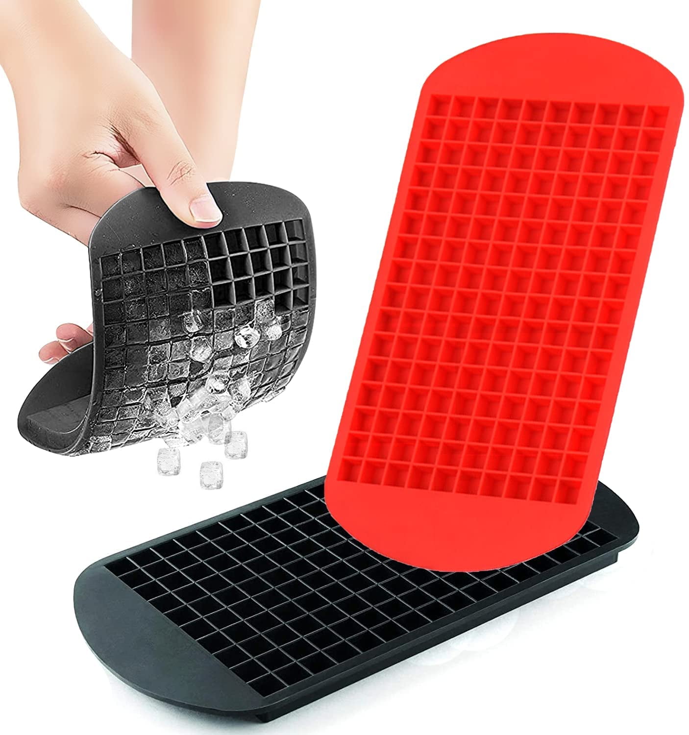 Ice Cube Tray 3 Pack, Easy Release Ice Cube Trays for Freezer, Nugget