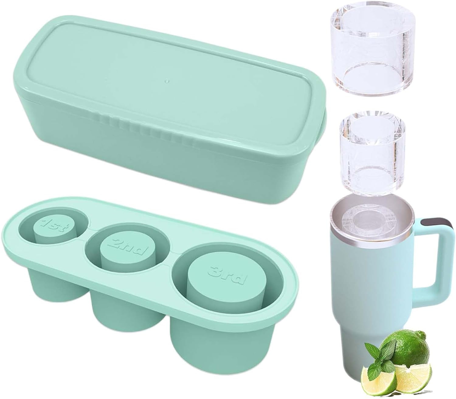 SHANPIN 2-in-1 Silicone Liner For Stanley Cups - Drink Divider For 40 Oz Tumblers, Fits Stanley Accessories