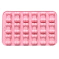 thumbnail image 1 of Ice Cube Tray,Dog Bone Silicone Ice Cube Tray Mold,Silicone Mold,Bone Shape,Food-Grade Platinum Silicone for Candy,Resin Crafts,Fondant & Baking,Dishwasher Safe,Non-Stick Flexible,18-Cavity,Pink, 1 of 8
