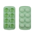 thumbnail image 1 of Ice Cube Tray,Easy Release Silicone & Flexible 8 Ice Cube Trays With For Cocktail Freezer Stackable Ice Trays With Covers, 1 of 8
