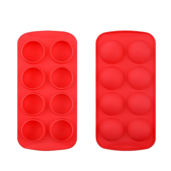 Ice Cube Tray,Easy Release Silicone & Flexible 8 Ice Cube Trays With For Cocktail Freezer Stackable Ice Trays With Covers