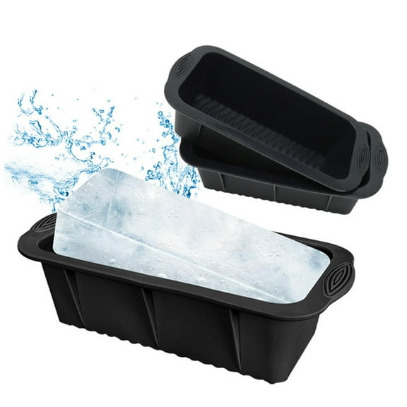 Ice Cube Tray,Ice Block 5x10 Inch Silicone Extra Large Ice Block For Ice Bath Cold Chiller For Ice Baths Cold Tub Accessories