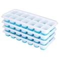 thumbnail image 1 of Ice Cube Tray with Lid, 4 Packs 56 Cubes Durable Stackable Ice Cube Trays for Freezer with Removable Lids, Easy-Release & Silicone Ice Tray for , Coffee, 1 of 5