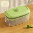 thumbnail image 1 of Ice Cube Tray with Lid and Bin, 1 Pack Ice Cube Trays for Freezer, 32 Pcs Ice Cube Mold, Press Button Easy Release Ice Tray, Small Ice Cubes Maker for Drinks,D-Green - 11x20x12cm, 1 of 4
