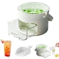 thumbnail image 1 of Ice Cube Tray with Lid & Bin, 25 Cube Ice Maker with Handle, Double-Layer Ice-Making Box, Ice Trays for Freezer Ice Container, Ice Bucket Storage Box, Reusable Ice Mold for Whiskey, 6.89×6.89 in，A, 1 of 6