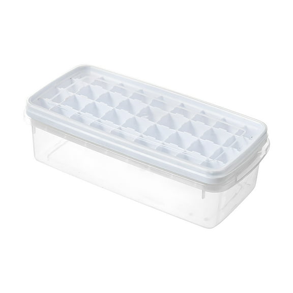 Ice Cube Tray with Lid and Bin, 36 grids Ice Trays for Freezer, Easy Release Ice Cube Trays for Freezer with trays, Container, Lid & Ice Scoop, BPA Free