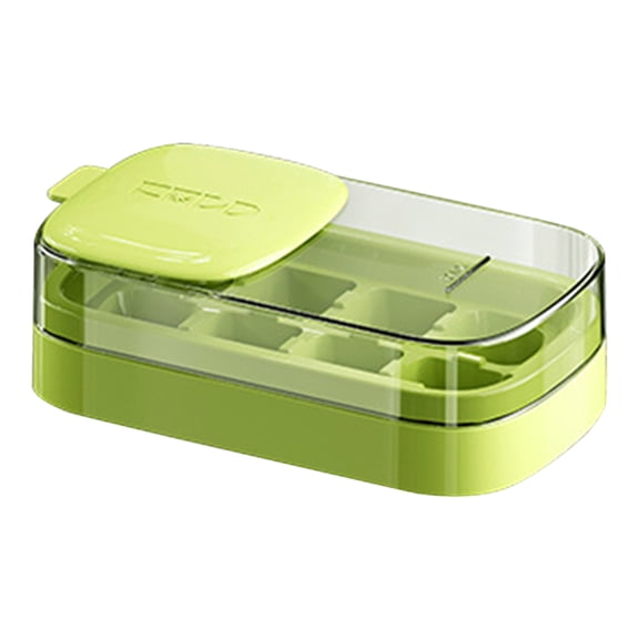 Ice Cube Tray with Lid & Bin, Silicone Ice Trays for Freezer, Easy Release Stackable Ice Cube Molds with Removable Lid, Reusable Ice Maker for Whiskey, Cocktails, Coffee, Drinks